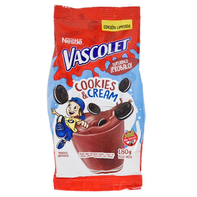 Achocolatado Vascolet Cookies Cream 180 G