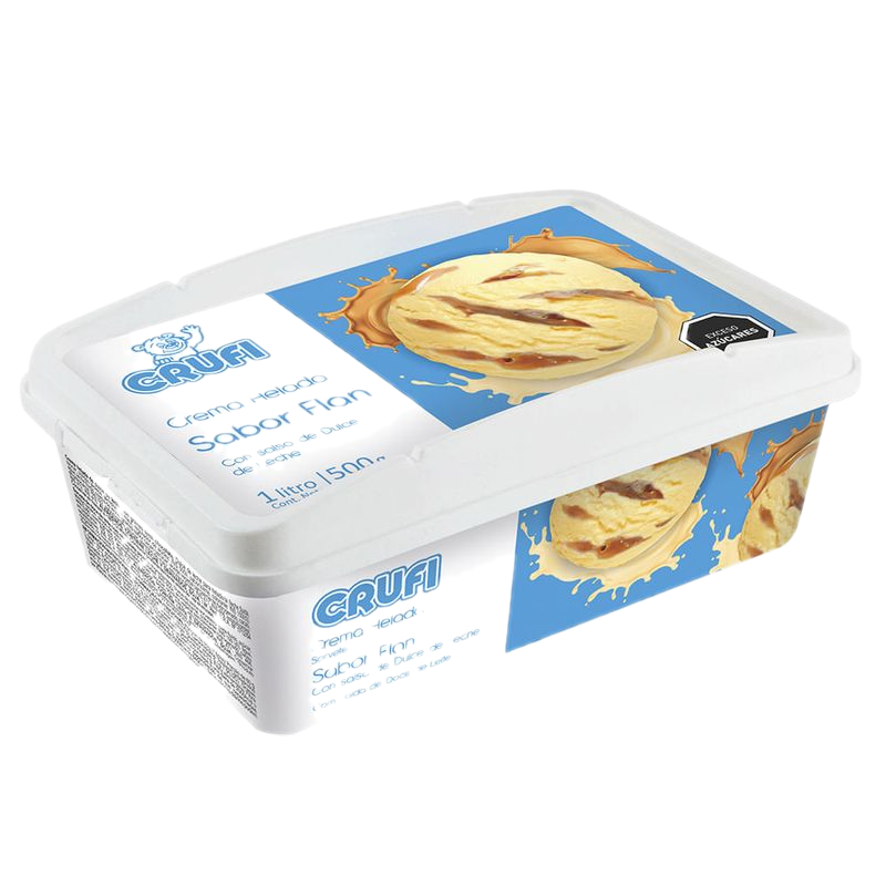 Helado Crufi Flan 1 L