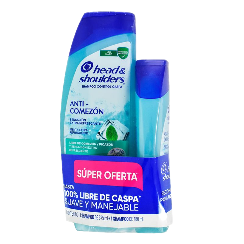 Pack H&s Anti Comezon 375 Ml + 180 Ml