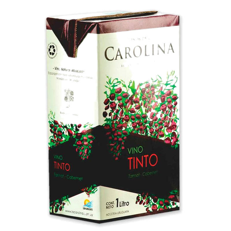 Vino Tinto Tannat Cabernet De La Carolina 1 L