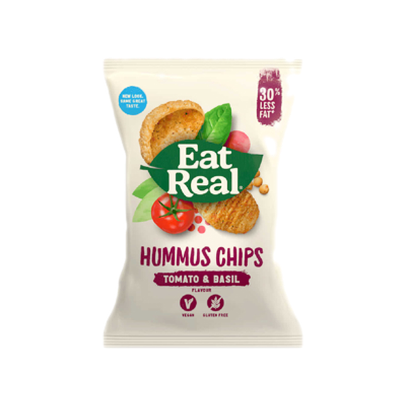 Snack Hummus Chips Tomato & Basil Eat Real 135 G