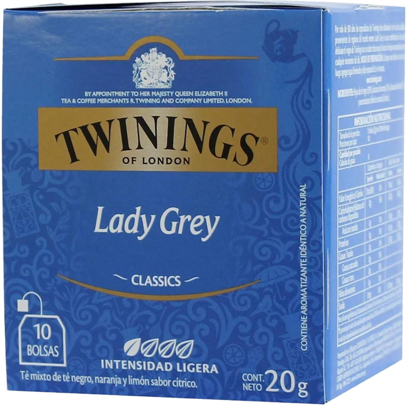 Te Twinings Lady Grey 10 Unidades