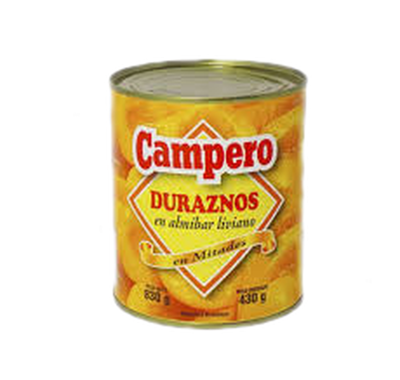 Duraznos En Almibar Campero 830 G.