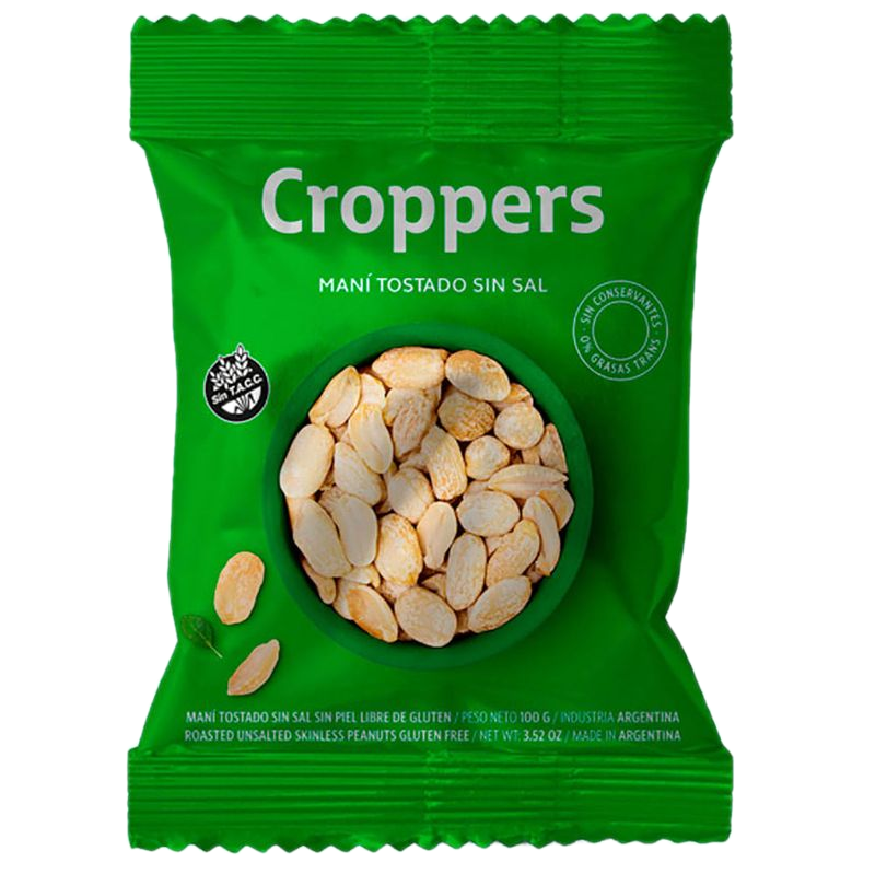 Maní Sin Sal Croppers 100 G