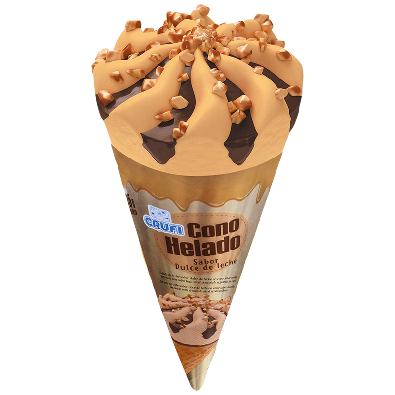 Helado Crufi Cono Dulce De Leche 75 G