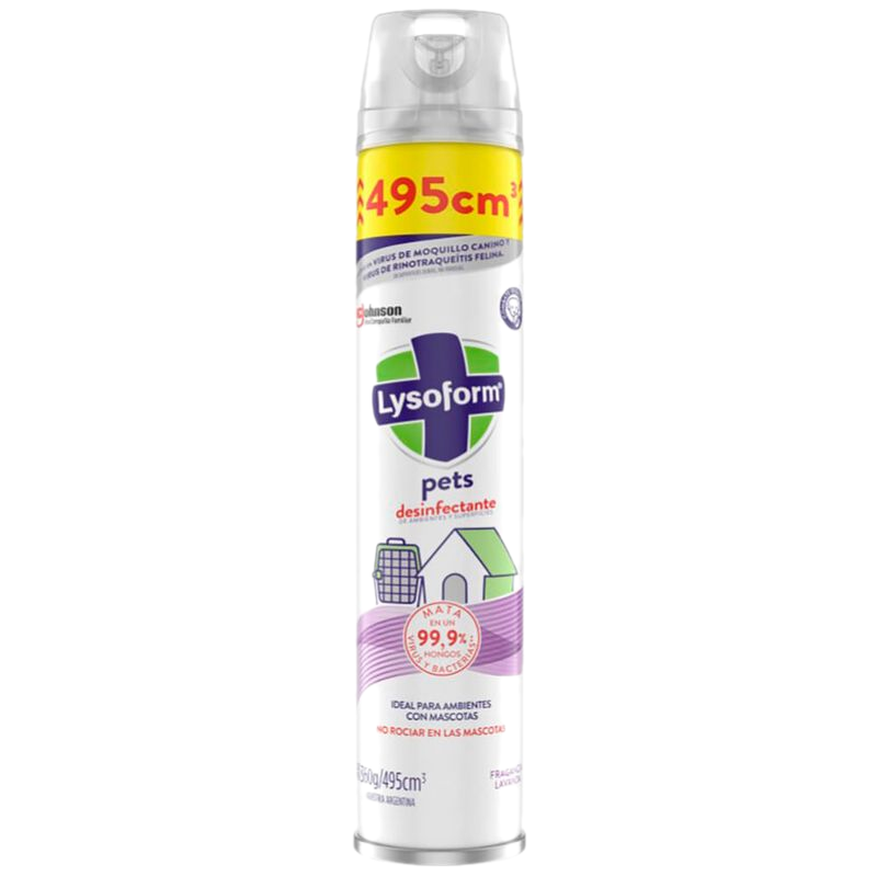 Desinfectante Lysoform Pets Aerosol 495 Ml