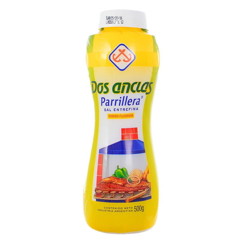 Salero Dos Anclas Yodada Fluorada Parrillera 500 G