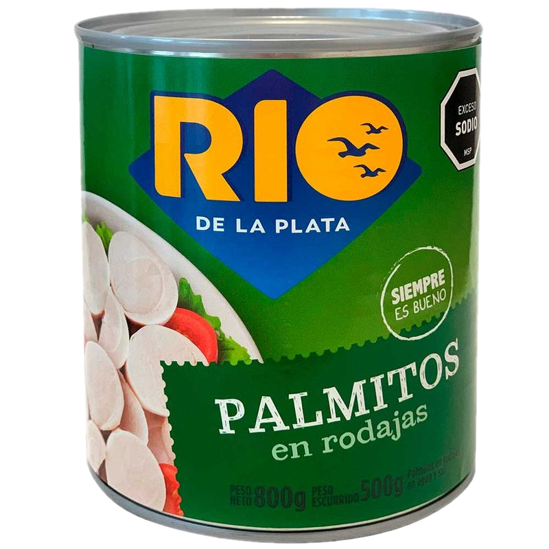 Palmitos En Rodajas Rio De La Plata 800 G