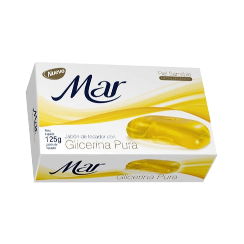 Jabón De Tocador Mar Glicerina Pura 125 G