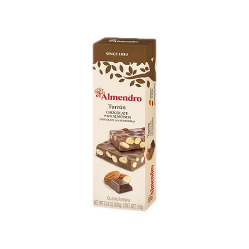 Turrón El Almendro Confitura De Chocolate Con Almendras 100 G