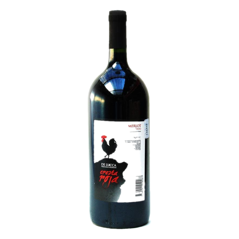 Vino Tinto De Lucca Merlot Cresta Roja 1.5 L