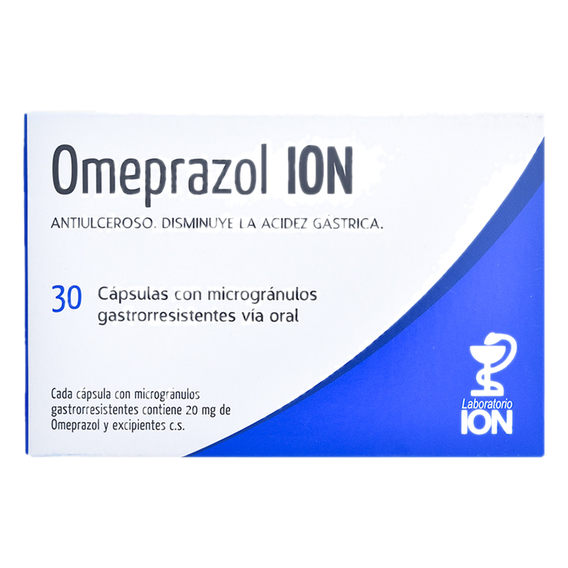 Omeprazol Ion 20 Mg X 30 Cápsulas