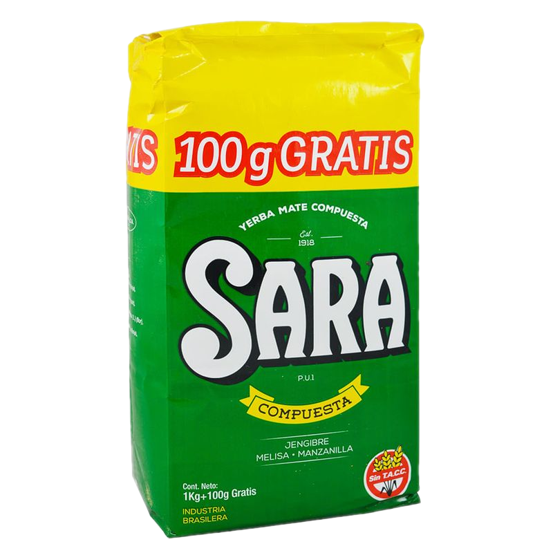Yerba Sara Compuesta 1 Kg + 100 G De Regalo