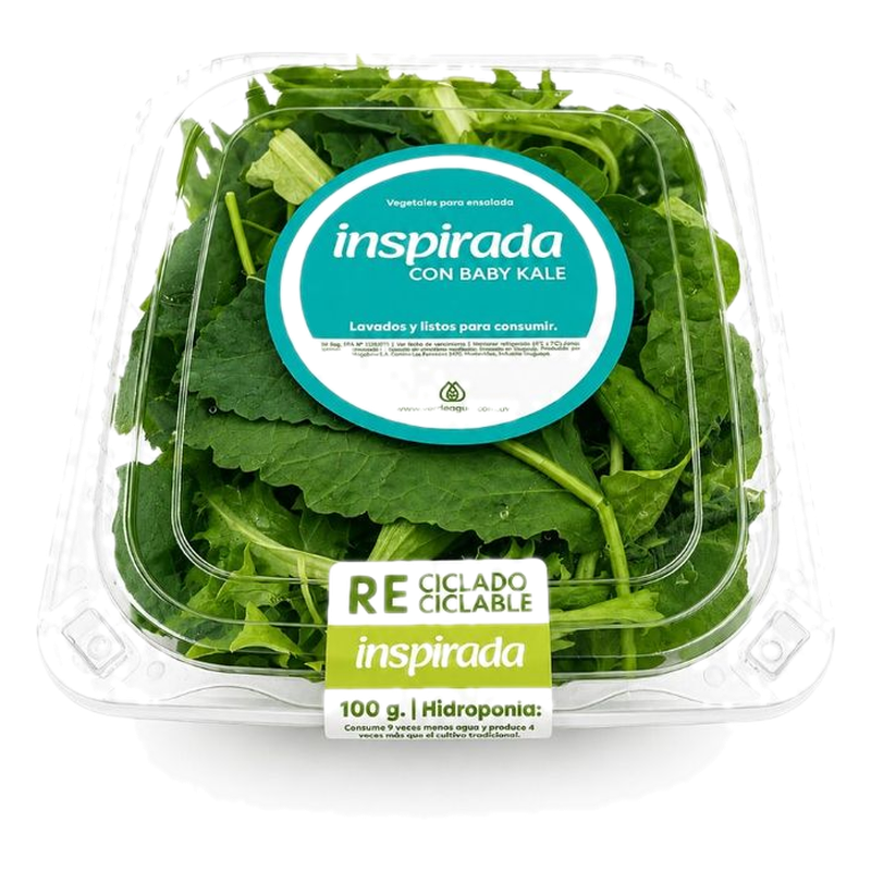 Selección De Hojas De Lechuga Con Berro, Kale O Canónigos Inspirada Pack 100 G