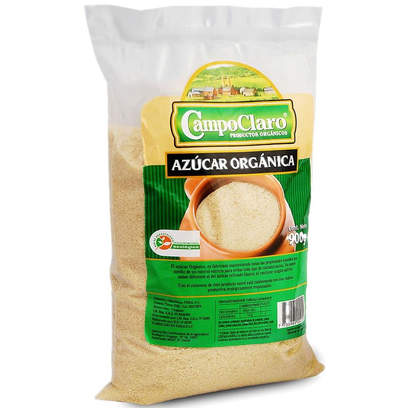 Azúcar orgánica CAMPOCLARO 900 g
