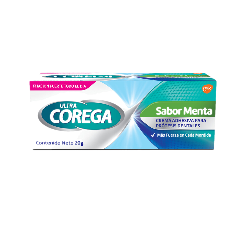 Crema Adhesiva Ultra Corega Menta 20 G.