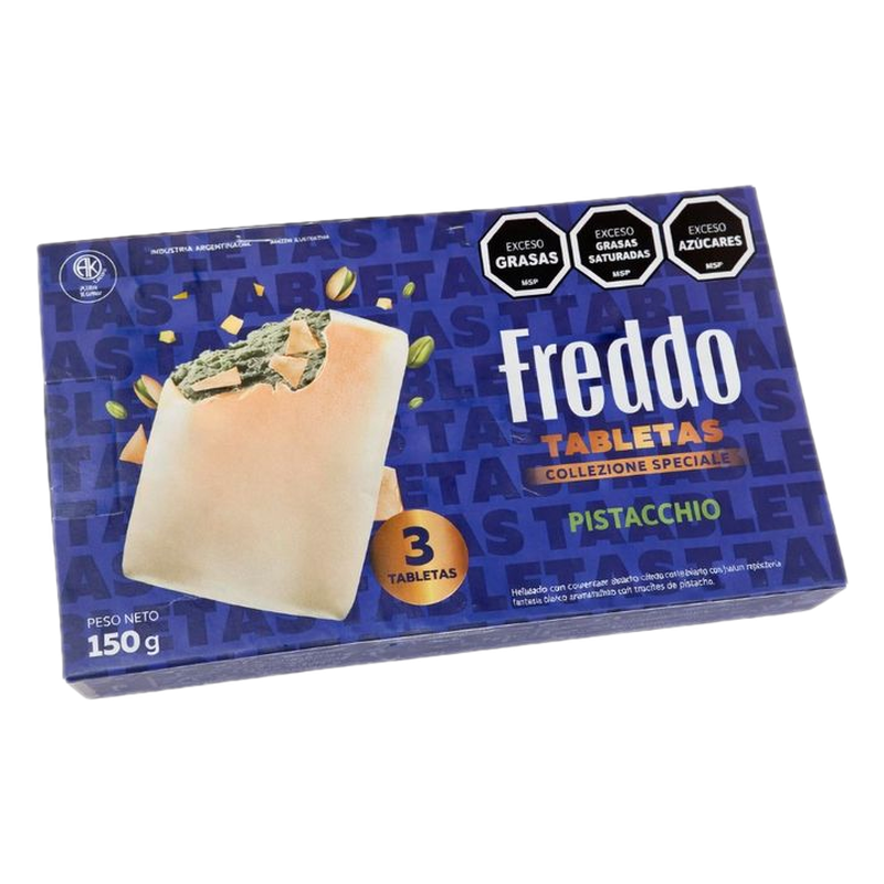 Helado Tableta Freddo Pistacchio (3 Unidades)
