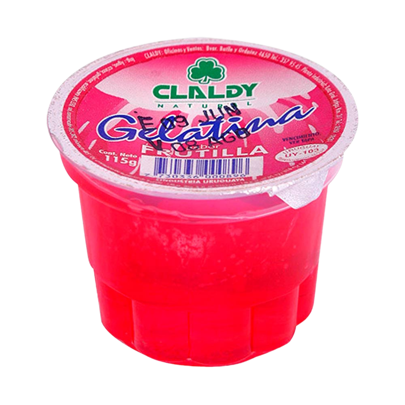Gelatina Claldy Frutilla 115 G