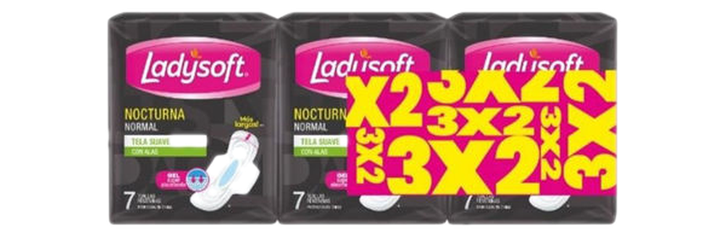 Ladysoft Nocturna 7 Unidades Promo 3 X 2