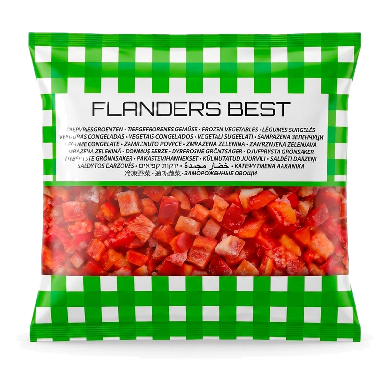 Morrón Rojo En Cubos Congelados Flanders Best 450 G
