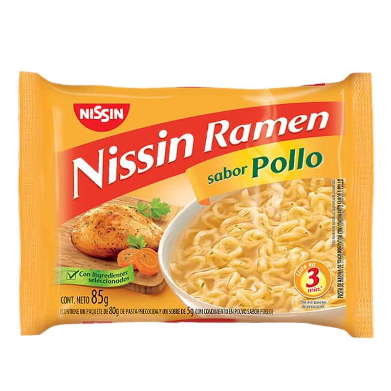 Pasta Ramen Nissin Pollo 85 G