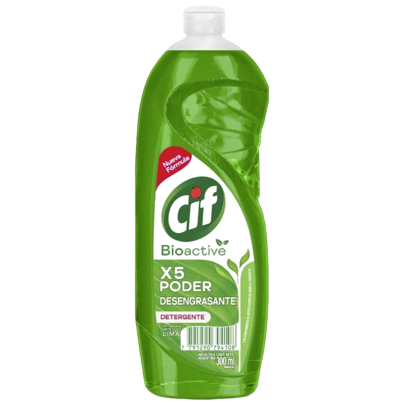 Detergente Cif Bioactive Limon Verde 300 Ml