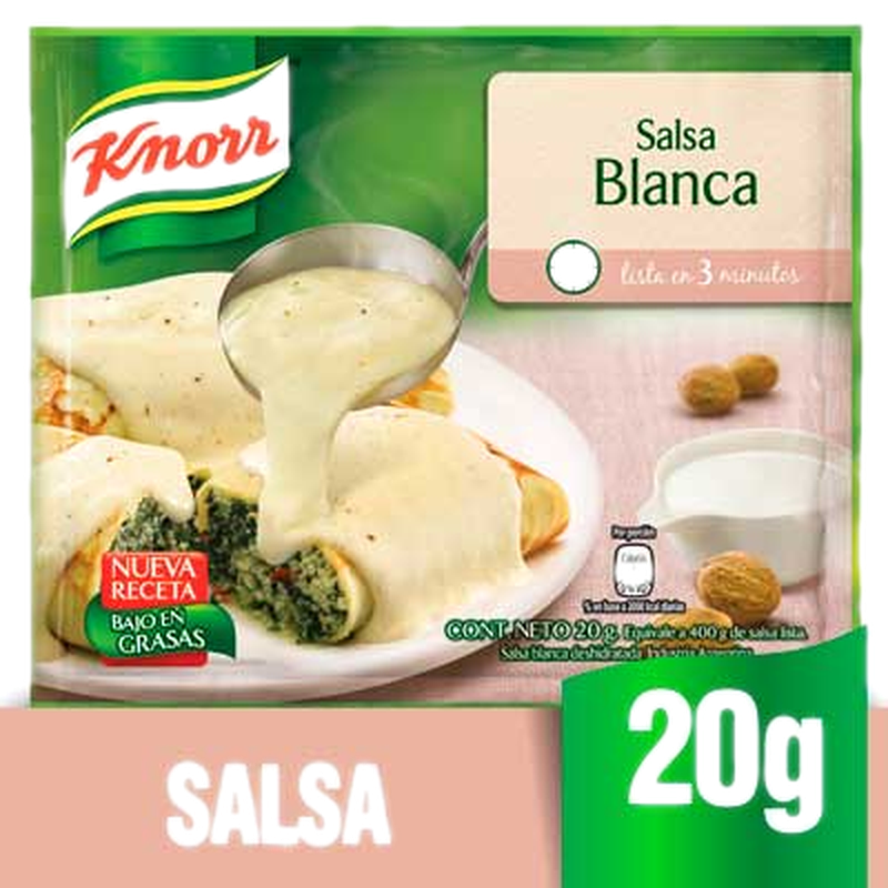 Salsa Desh.knorr Blanca 10 Sobres 25 G.