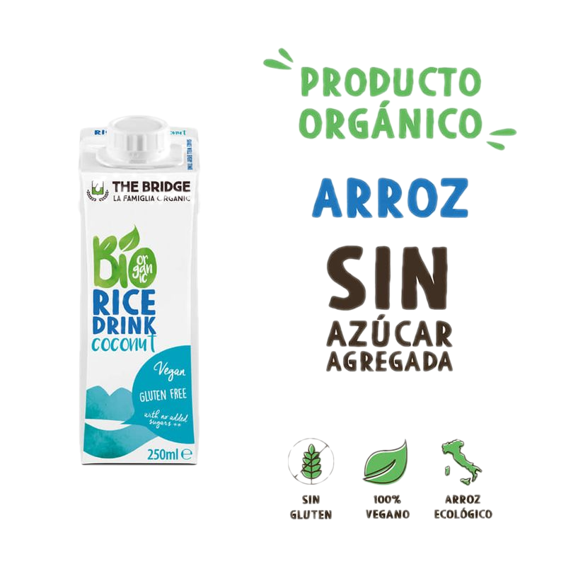 Bebida The Bridge Bio De Arroz Y Coco 250 Ml