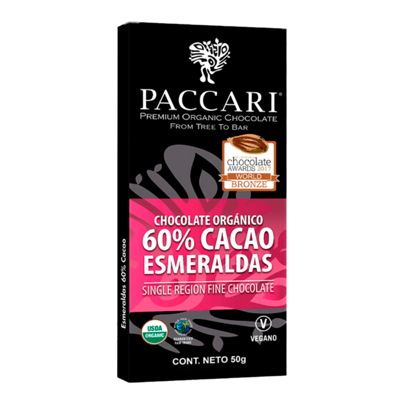 Chocolate Pecarri Cacao Esmeraladas 50 G