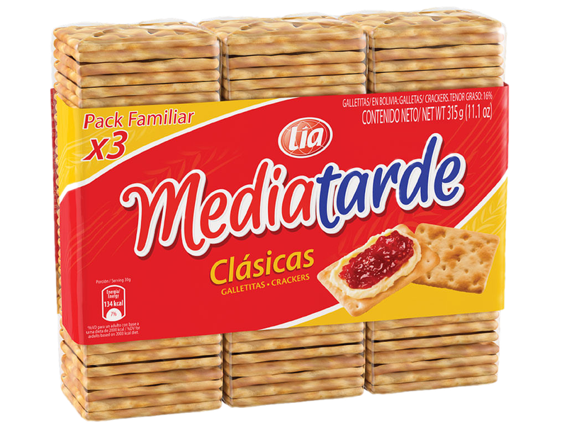 Galletas Cracker Mediatarde Lia 330 G