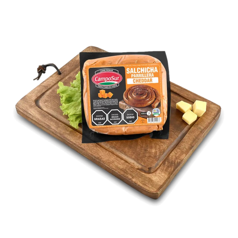 Salchicha Parrillera Camposur Con Queso Al Vacio 1 Kg