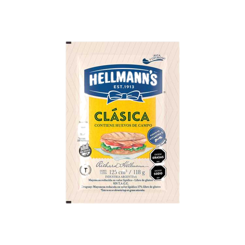 Mayonesa Hellmanns 125 G Clasica
