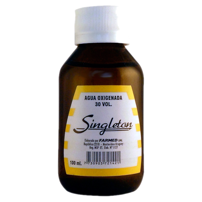 Agua Oxigenada Singleton 30 Voúmenes 100 Ml