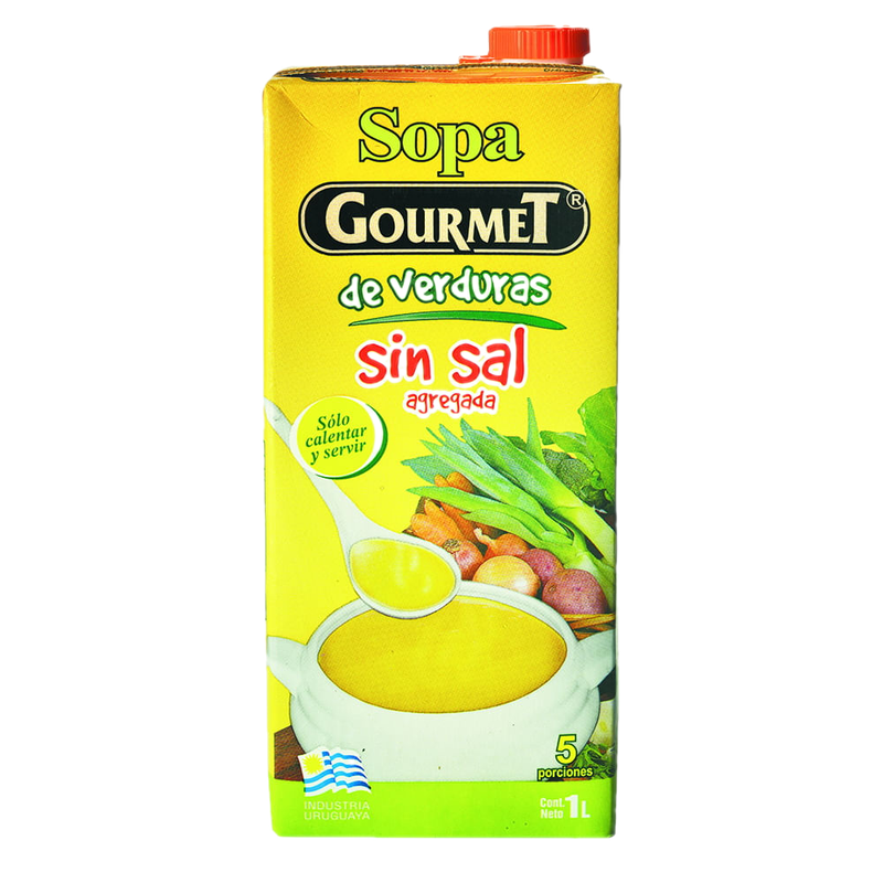Sopa De Verduras Gourmet Sin Sal 1 L