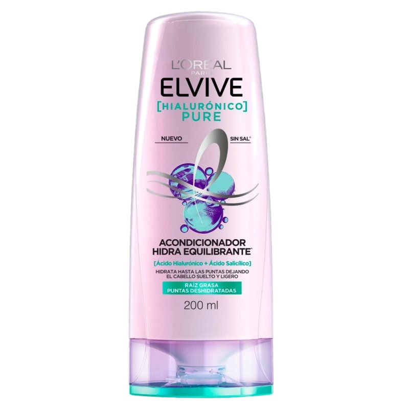 Acondicionador Elvive Hialurónico Pure 200 Ml.