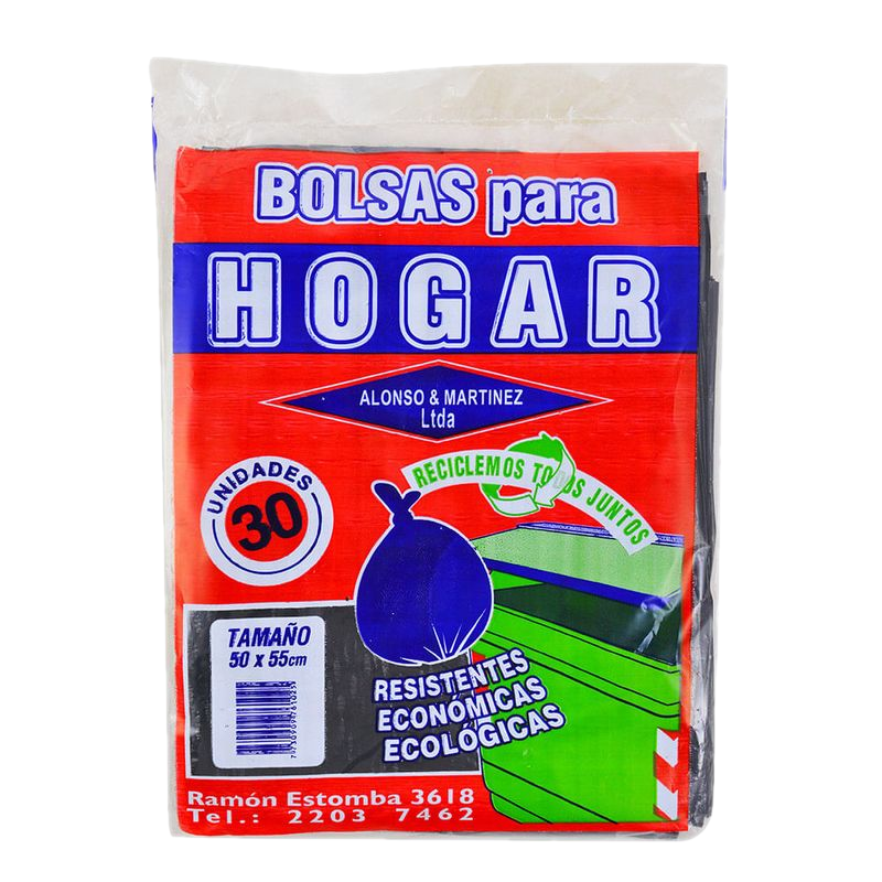 Bolsa De Residuos Alonso & Martinez Familiar 50x55 Cm 30 Unidades
