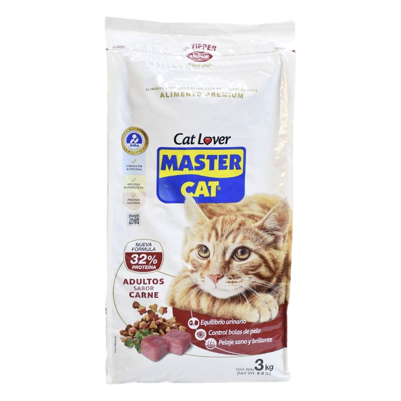 Alimento Para Gato Adulto Master Cat Carne Animal Planet 3 Kg