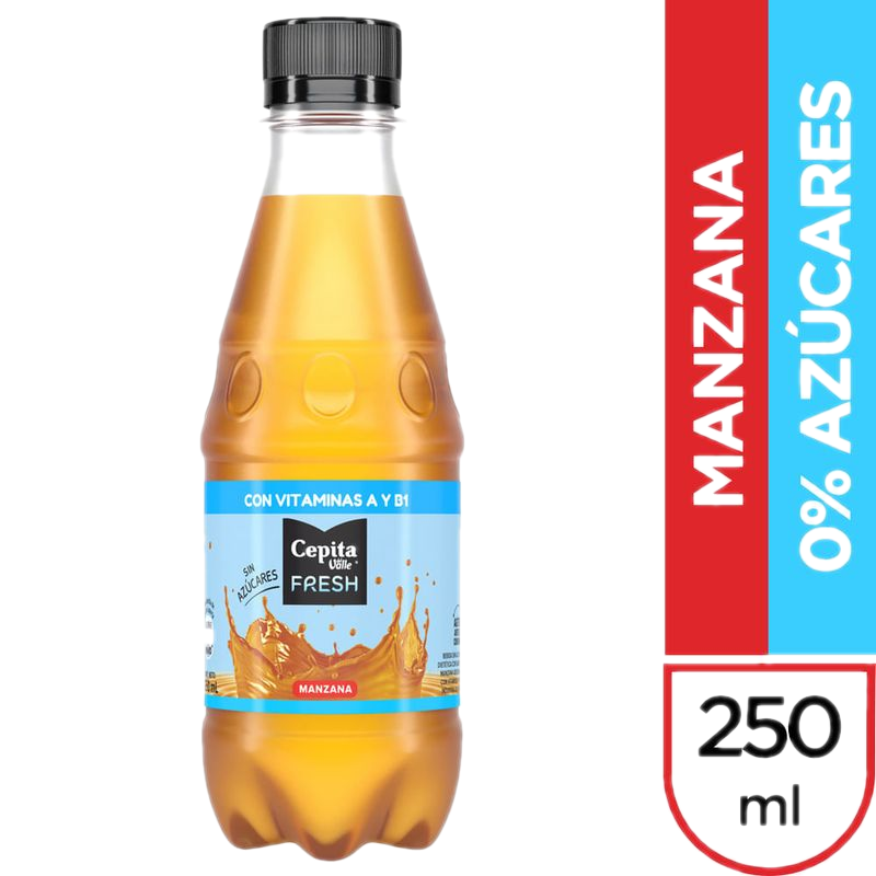 Jugo Cepita Fresh Manzana Sin Azucar 250 Ml
