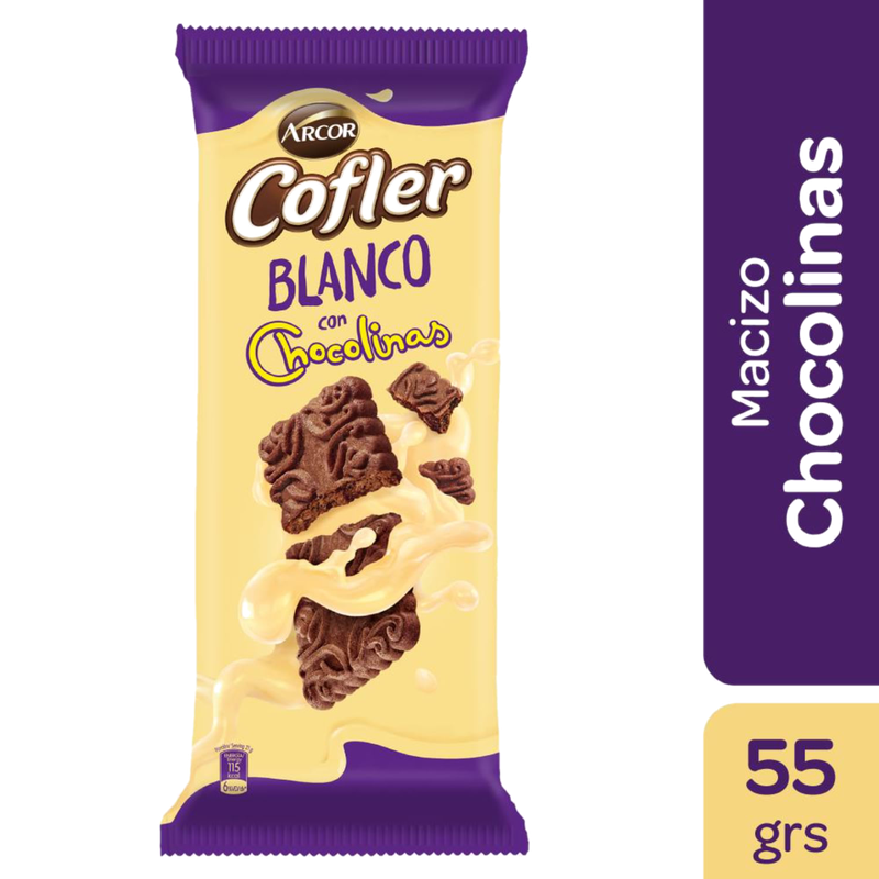 Chocolate Cofler Leche Chocolinas 55 G