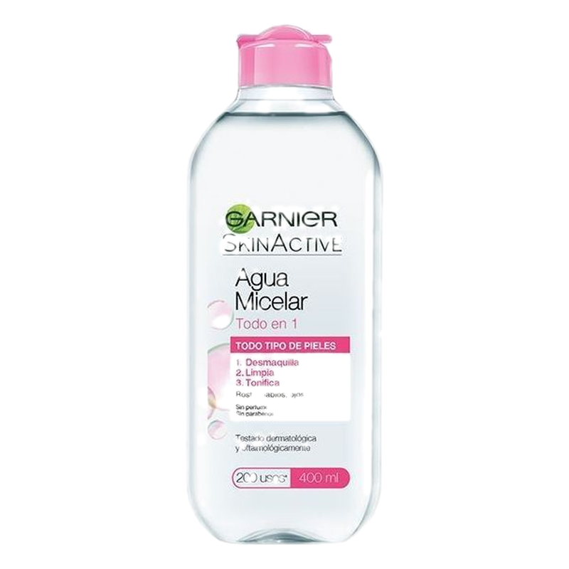 Agua Micelar Garnier Skin Active Todo En Uno 400 Ml