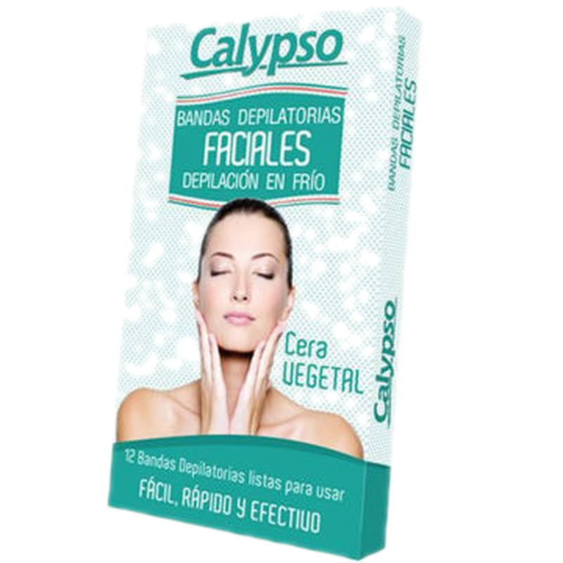 Calypso Bandas Depilat Faciales Vegetal 12 Unidades
