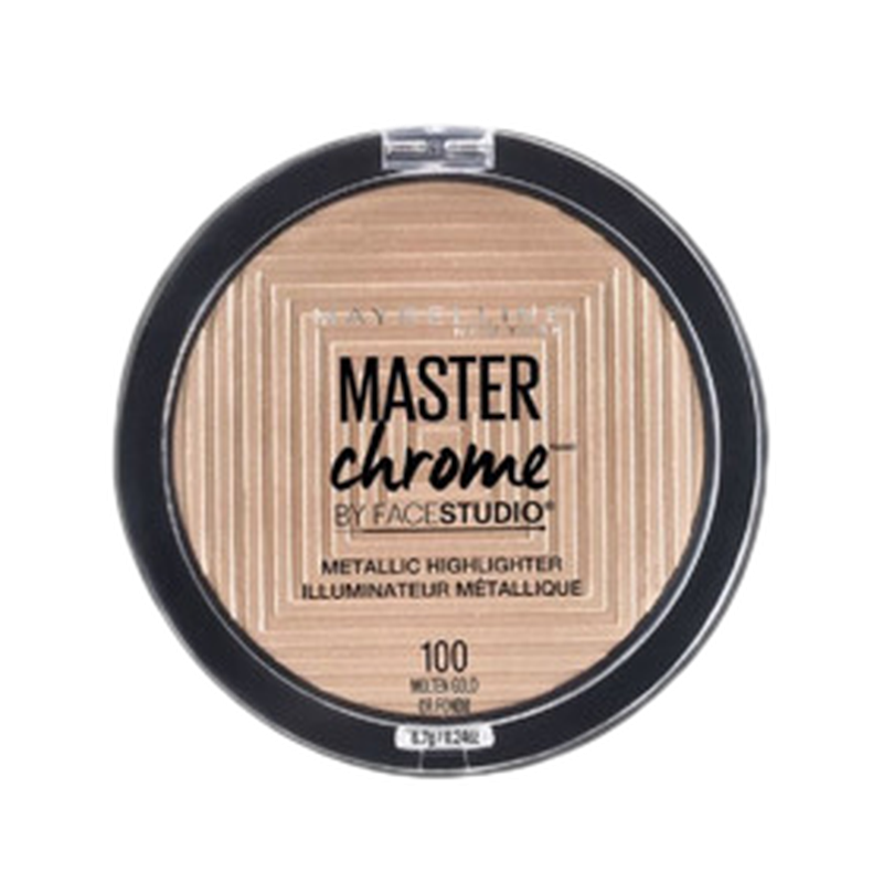 Maybelline Iluminador Master Chrome Molten Gold 100 [1 Unidad]