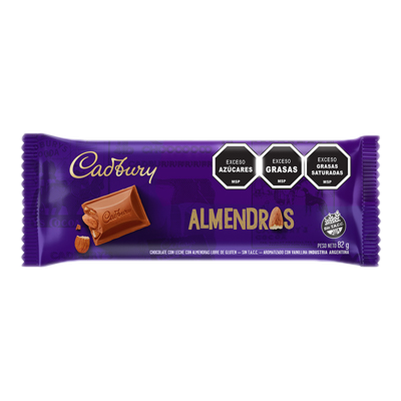 Chocolate Con Almendras Cadbury 72 G