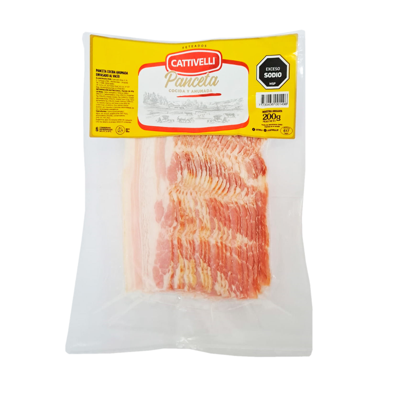 Panceta Ahumada Al Vacío Cattivelli 200 G