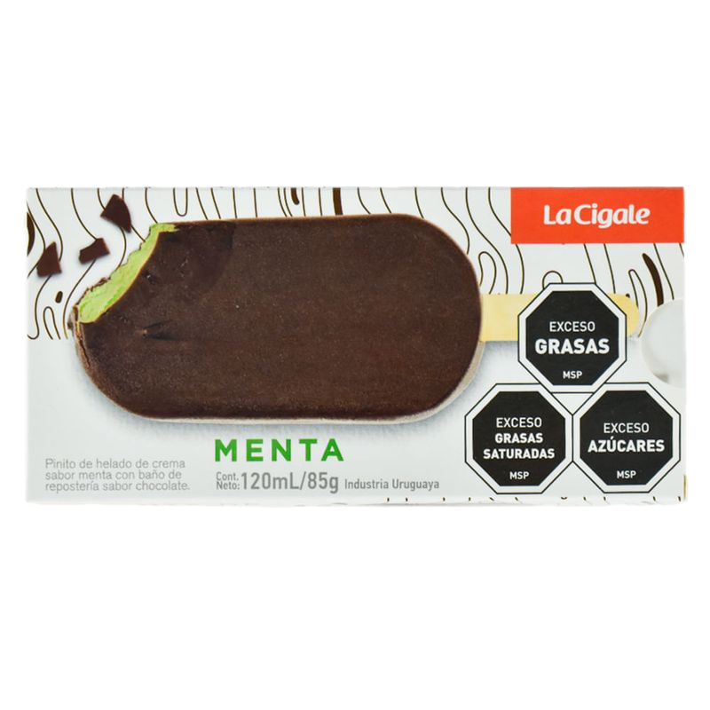 Pinito La Cigale Menta Bañado Chocolate