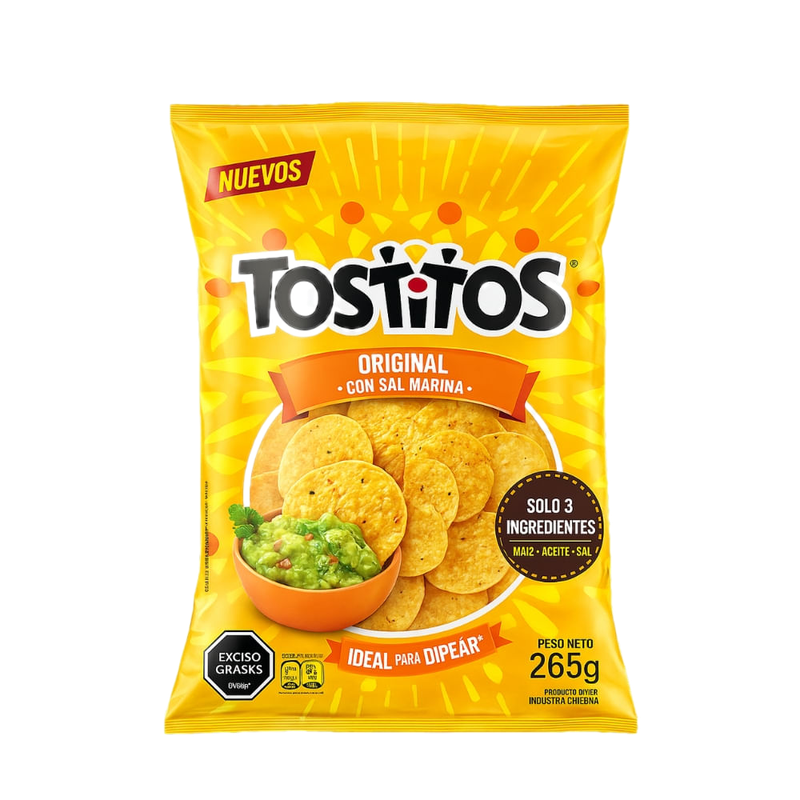 Snacks Tostitos Redondos Con Sal 265 G