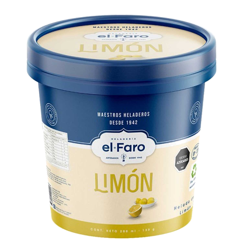 Helado El Faro Limon 200 Ml