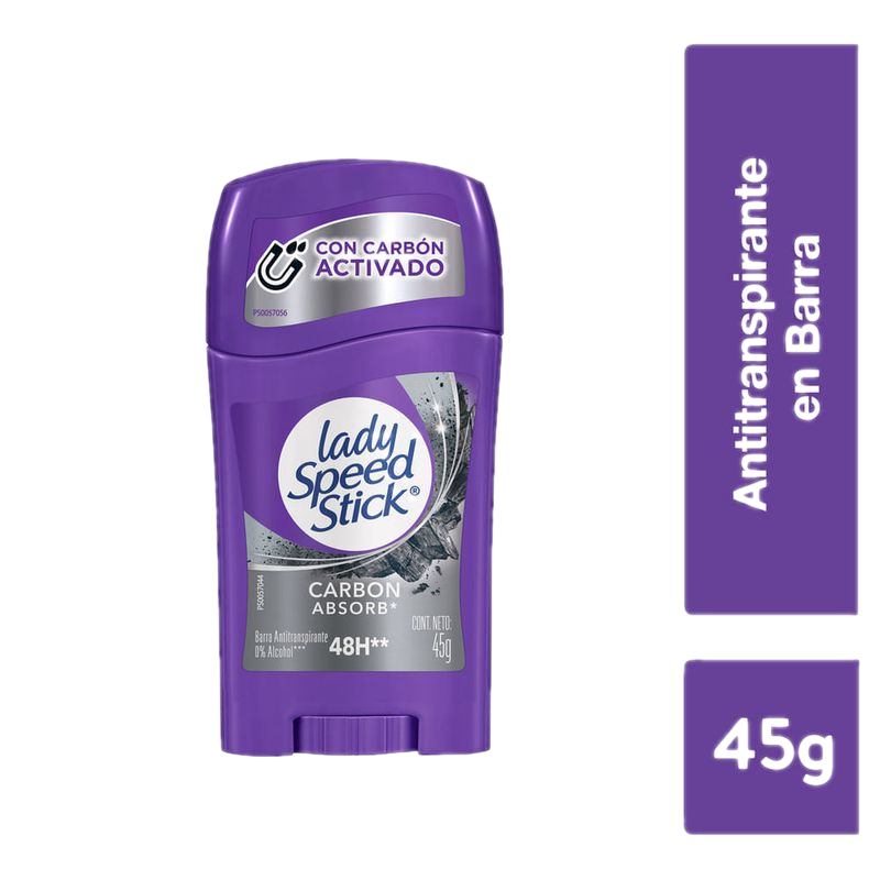 Desodorante Lady Speed Stick Carbón Barra
