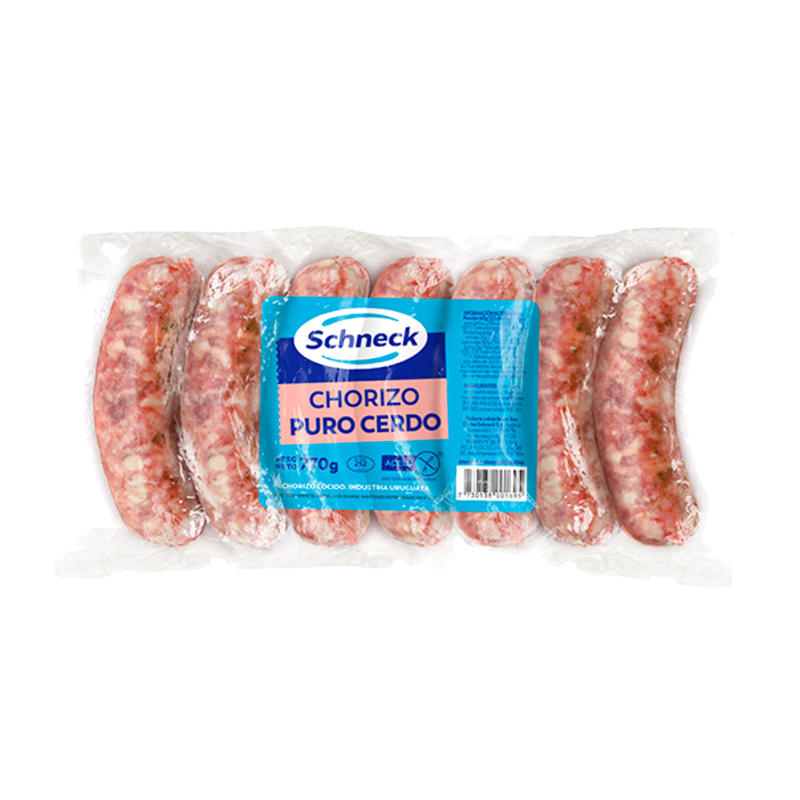 Chorizo Schneck Puro Cerdo 7 Unidades 770 G
