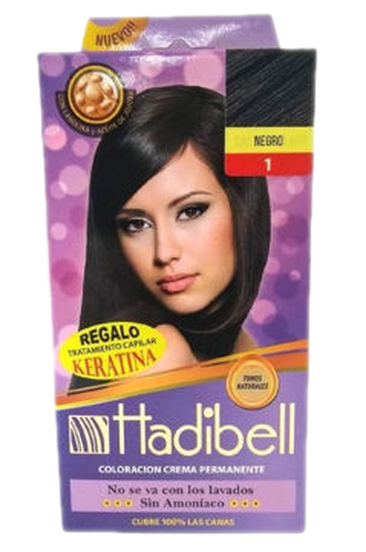 Hadibell Tinta Sin Amoniaco Negro Nº 1